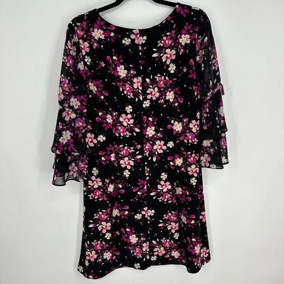 3/$25 Roz & Ali Floral Dress L - Picture 2 of 9